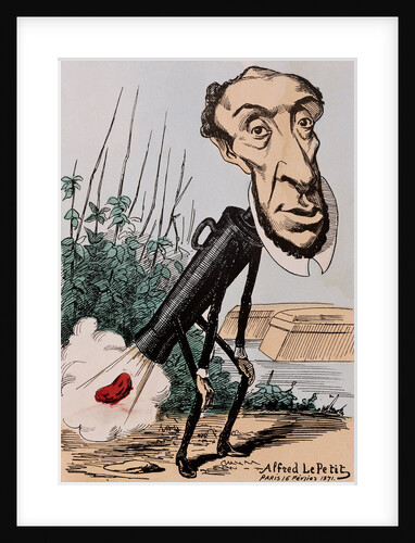 Caricature of Victor Schoelcher by Alfred Le Petit