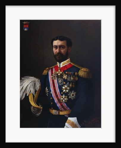 Portrait Painting of the Count of Montalbo in Uniform by Alfred de Dekez
