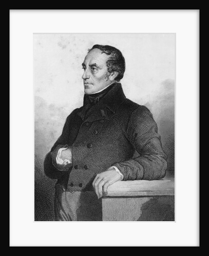 19th Century Engraving of Francois Guizot from L'Histoire de France by Henri Jean Guillaume Martin