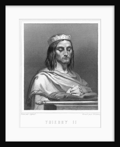 Theuderic II, King of Orleans, Burgundy and Austrasia by Delannoy