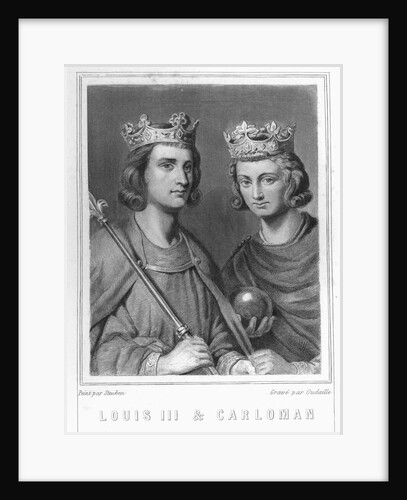 Louis III and Carloman by Oudaille
