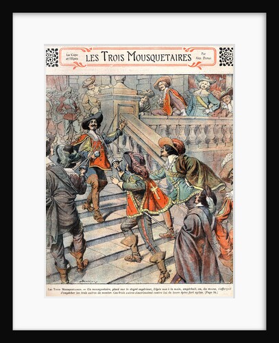 Les Trois Mousquetaires Book Illustration by Anonymous