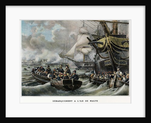 Debarquement a l'Ile de Malte Illustration in Victoires et Conquetes des Armees Francaises by Anonymous