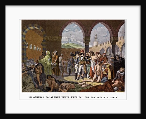 Le General Bonaparte Visite L'Hopital de Pestiferes a Jaffa Illustration in Victoires et Conquetes des Armees Francaises by Anonymous