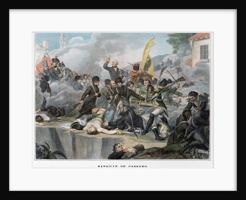Bataille de Cassano Illustration in Victoires et Conquetes des Armees Francaises by Anonymous