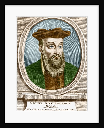 French Engraving of Michel Nostradamus by Anonymous