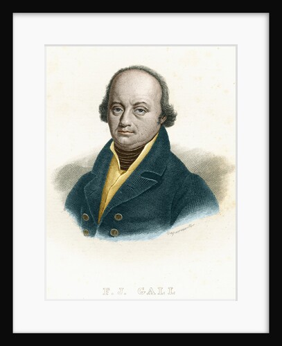 Color Engraving of F.J. Gall by Anonymous