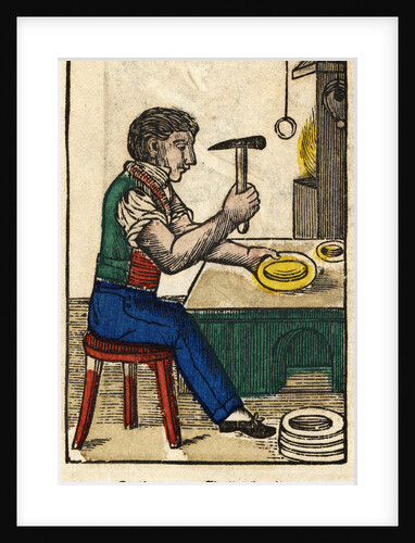 Orfevre - Goldschmid Woodblock Print by Anonymous