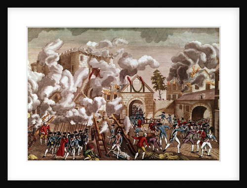 Illustration of the Storming of the Bastille, 1789 by Anonymous