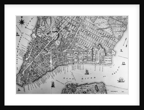 Map of Early New York City by Anonymous