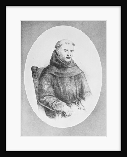 Illustration of Father Junipero Serra in Priestly Dress by Anonymous