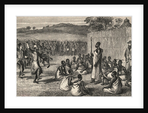 Captain Reviewing Ugandan Troops by Anonymous