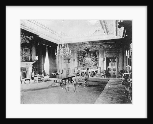 Interior of Early State Dining Room of White House by Anonymous