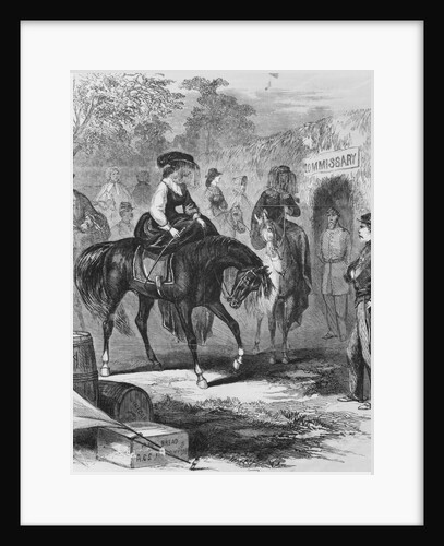 Engraving of Southern Women on Horseback by Anonymous