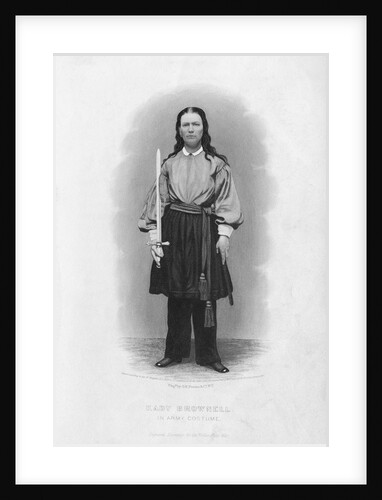 Portrait of Civil War Soldier Kady Brownell by Anonymous