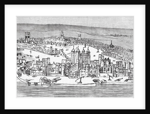 Drawing of Tower of London by Anonymous