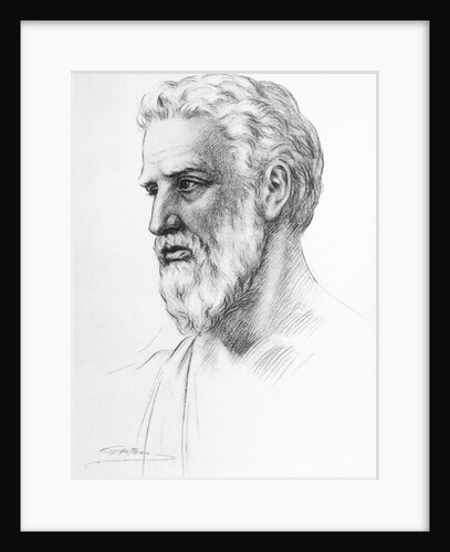Portrait Illustration of Pythagoras by Anonymous