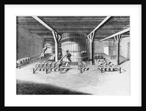 Interior of an Early Beer Making Plant by Anonymous