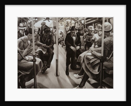 Early Helium Air Ship over Spectators by Anonymous