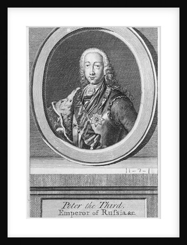 Drawing of Peter III, Emperor of Russia by Anonymous