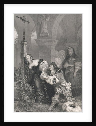 Louis XIV Visiting Louise de La Valliere by Anonymous