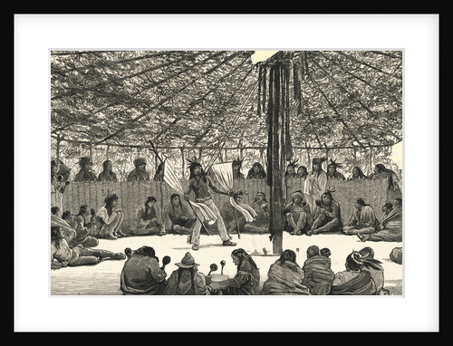 Illustration of Ceremonial Sun Dance by Anonymous