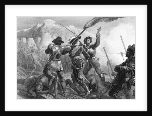 Pequot War Scene by Anonymous