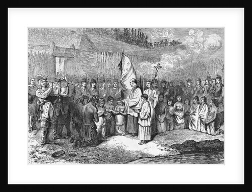 Baptism of Indians at Port Royal by Anonymous