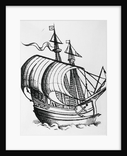 Fifteenth Century Caravel by Anonymous