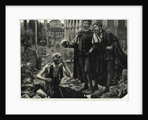 Hamlet And Horatio In The Graveyard by Anonymous