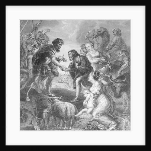 Esau Greeting Jacob by Anonymous