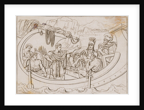 Julius Caesar in Boat with Pirates by Anonymous