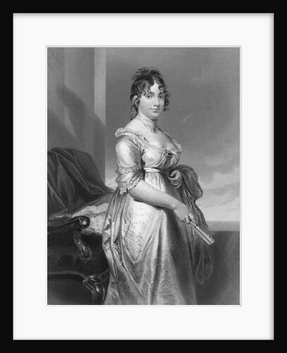 Drawing of Dolley Madison Pausing by Anonymous