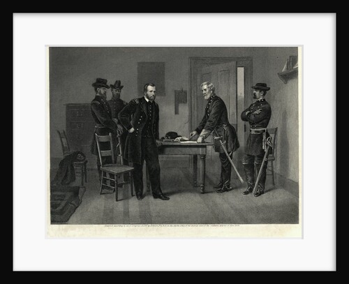 Surrender of General Lee Illustration by Anonymous