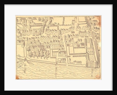 16th Century Map of London by Anonymous