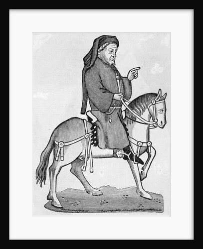 Print of Geoffrey Chaucer by Anonymous