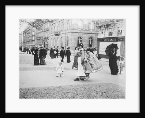 People Strolling Along Champs-Elysees by Anonymous