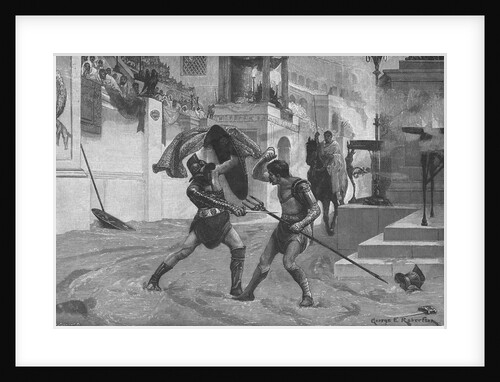 Gladiators Fighting by Anonymous