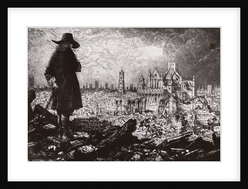 Illustration of George Fox in London by Anonymous