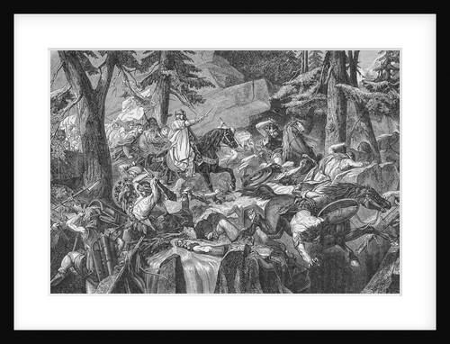 Illustration of Charlemagne Leading His Army by Anonymous