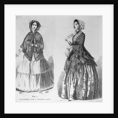Figures of Young Woman in Early Costume by Anonymous