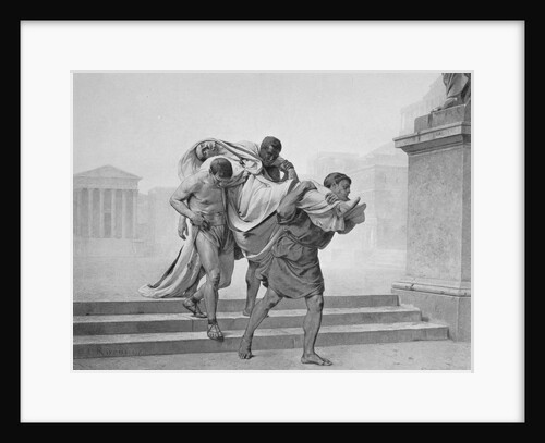 Julius Caesar Being Carried from fatal Death Scene by Anonymous