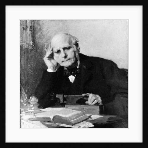 Painting of Scientist Sir Francis Galton at Work by Anonymous