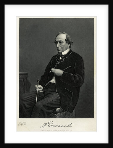 Engraving of Benjamin Disraeli by Anonymous