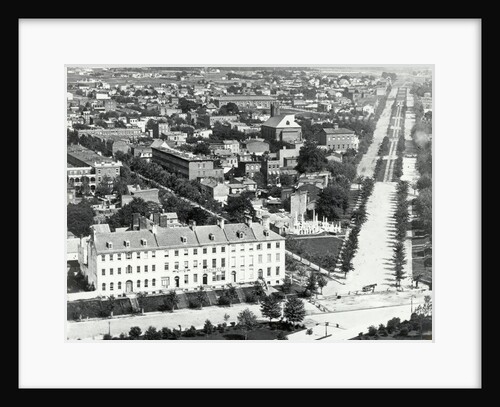 Aerial View Of Washington Dc, 1850 by Anonymous