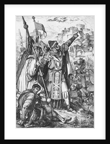 Atilla the Hun Conquering Town by Anonymous