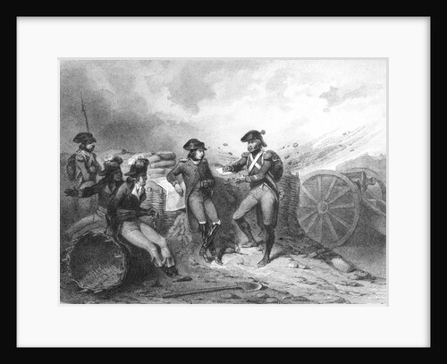 Napoleon and His Party Resting at Encampment by Anonymous