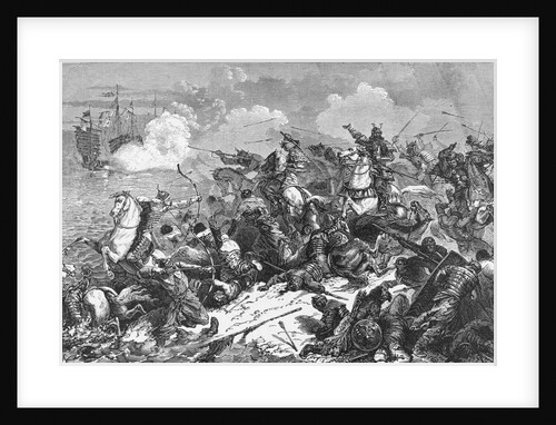 Japanese Soldiers Fighting Mongols by Anonymous