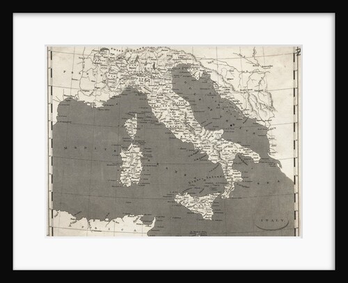 Map Of Italy by Anonymous