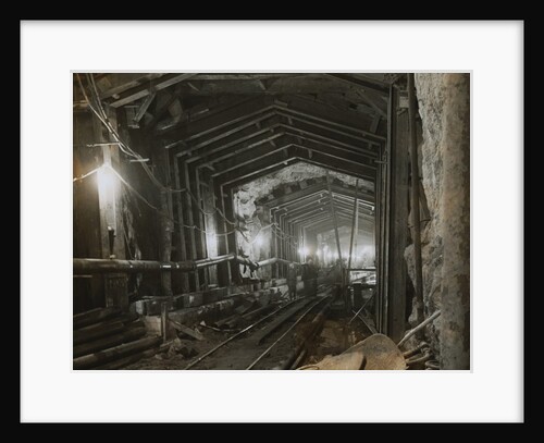 Workmen in Tunnel by Anonymous
